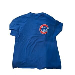 Chicago Cubs Anthony Rizzo Blue T-Shirt Mens XL